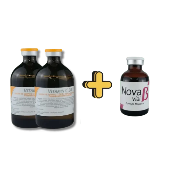 COMBO - 2 VITAMINA C 100 ML C/U + NOVA B VIAL 30 ML